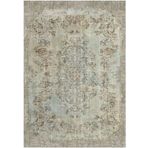 Çam Halı Gloria TD116 Bej Vintage Eskitme Desen Dokuma Saçaklı Kilim