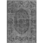 Çam Halı Gloria TD131 Gri Vintage Eskitme Desen Dokuma Saçaklı Kilim