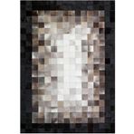 Çam Halı Gloria TD425 Siyah Kahverengi Modern Desen Dokuma Saçaklı Kilim