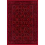 Çam Halı Gloria TD720 Bordo Afgan Desen Dokuma Saçaklı Kilim