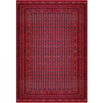 Çam Halı Gloria TD754 Bordo Afgan Desen Dokuma Saçaklı Kilim