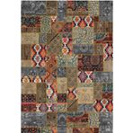 Çam Halı Gloria TD756 Multi Patchwork Desen Dokuma Saçaklı Kilim
