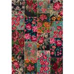 Çam Halı Gloria TD766 Multi Karabağ Patchwork Desen Dokuma Saçaklı Kilim
