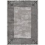 Çam Halı Gloria TD95402 Gri Art Deco Modern Desen Dokuma Saçaklı Kilim