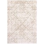 Çam Halı Lizbon 4505 Vizon 100x300 cm Enti Halı Modern Eskitme Desenli Makine Halısı