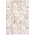 Çam Halı Lizbon 4505 Vizon 80x300 cm Enti Halı Modern Eskitme Desenli Makine Halısı