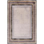 Çam Halı Naturel 1705 Gri Sarı 160x230 cm Romans Halı Modern Desenli Makine Halısı