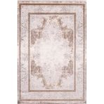 Çam Halı Naturel 1712 Kahverengi 80x150 cm Romans Halı Klasik Eskitme Desenli Makine Halısı