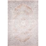 Çam Halı Naturel 1713 Kahverengi 100x200 cm Romans Halı Klasik Eskitme Desenli Makine Halısı