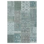 Çam Halı Siesta Patchwork 32-459 Etnik Eskitme Desenli Dokuma Tabanlı Yıkanabilir Şönil Salon ve Oda, Multi 25, 130 x 190