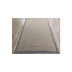 Çam Halı Sisal Bej / Gri Bordürlü Jüt Sisal Kilim 9709