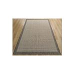 Çam Halı Sisal Gri / Beyaz Bordürlü Jüt Sisal Kilim 9213