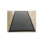 Çam Halı Sisal Gri / Siyah Bordürlü Jüt Sisal Kilim 9714