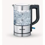 Cam Hazneli Mini Su Isıtıcı 0.5l, Şık ve Kullanışlı Gri Renkli - Açık Bej