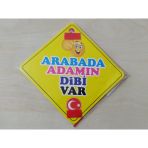Cam Icı Sarı Dekor Plaka Kare Adamın Dıbı (11X11cm) Yapıstırmalı (Dekor Levha) Sarı Plaka