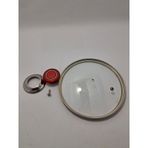 Cam Kapak 18 Cm Ve Kırmızı Elma Şekeri Kulp