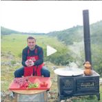 Cam Kapak Takma Ayak Döküm Estetik Kuzine Soba Kömür Odun Sobası