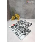 Cam Kesme Tahtası - Cam Kesme Tablası | 2'li Takım | Gümüş Kristal | 20cm x 30cm