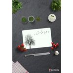Cam Kesme Tahtası - Cam Kesme Tablası | Ağaç ve Kuş Desenli | 20cm x 30cm