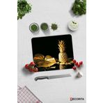 Cam Kesme Tahtası - Cam Kesme Tablası | Altın Ananas | 29cm x 34cm