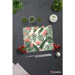 Cam Kesme Tahtası - Cam Kesme Tablası | Botanik Desenli | 29cm x 34cm