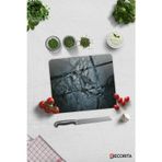 Cam Kesme Tahtası - Cam Kesme Tablası | Doğal Taş Desen | 29cm x 34cm