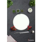 Cam Kesme Tahtası - Cam Kesme Tablası | Düz Renk - Beyaz | Çap32cm