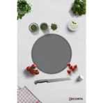 Cam Kesme Tahtası - Cam Kesme Tablası | Düz Renk - Gri | Çap32cm