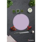 Cam Kesme Tahtası - Cam Kesme Tablası | Düz Renk - Lila | Çap32cm