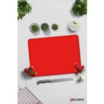 Cam Kesme Tahtası - Cam Kesme Tablası | Düz Renk - Nar Çiçeği | 30cm x 40cm