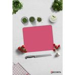 Cam Kesme Tahtası - Cam Kesme Tablası | Düz Renk - Neon Pembe | 29cm x 34cm