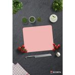 Cam Kesme Tahtası - Cam Kesme Tablası | Düz Renk - Somon | 29cm x 34cm