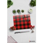 Cam Kesme Tahtası - Cam Kesme Tablası | Ekose Desen | 29cm x 34cm