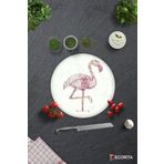 Cam Kesme Tahtası - Cam Kesme Tablası | Flamingo Desen | Çap32cm