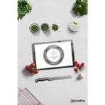 Cam Kesme Tahtası - Cam Kesme Tablası | Good Food - Beyaz Fon | 20cm x 30cm