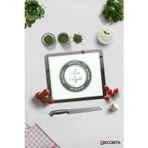 Cam Kesme Tahtası - Cam Kesme Tablası | Good Food - Beyaz Fon | 29cm x 34cm