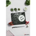 Cam Kesme Tahtası - Cam Kesme Tablası | Guten Appetit - Antrasit Kristal | 29cm x 34cm