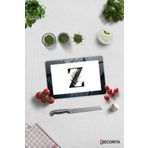 Cam Kesme Tahtası - Cam Kesme Tablası | Harfli Tasarım | Z | 20cm x 30cm