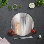 Cam Kesme Tahtası - Cam Kesme Tablası | Kanvas Dokulu | Çap32cm - 32 cm
