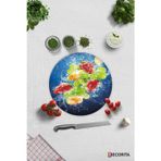 Cam Kesme Tahtası - Cam Kesme Tablası | Köpüklü Meyveler | Çap32cm