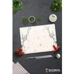 Cam Kesme Tahtası - Cam Kesme Tablası | Krem Geyikli | 30cm x 40cm
