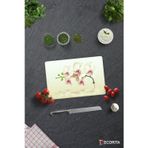 Cam Kesme Tahtası - Cam Kesme Tablası | Krem Orkide | 20cm x 30cm