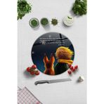 Cam Kesme Tahtası - Cam Kesme Tablası | Küçük Prens - Yıldızlar | Çap32cm