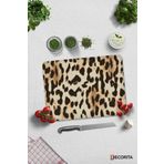 Cam Kesme Tahtası - Cam Kesme Tablası | Leopar Desen | 30cm x 40cm