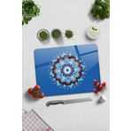 Cam Kesme Tahtası - Cam Kesme Tablası | Mandala Nazar Boncuğu | 30cm x 40cm