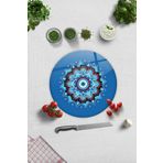Cam Kesme Tahtası - Cam Kesme Tablası | Mandala Nazar Boncuğu | Çap32cm