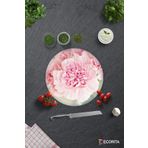 Cam Kesme Tahtası - Cam Kesme Tablası | Pembe Krizantem | Çap32cm