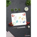 Cam Kesme Tahtası - Cam Kesme Tablası | Renkli Tahta | Beyaz Fon | 29cm x 34cm