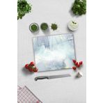 Cam Kesme Tahtası - Cam Kesme Tablası | Soyut Suluboya | 29cm x 34cm