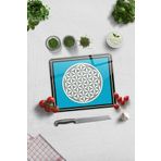 Cam Kesme Tahtası - Cam Kesme Tablası | Yaşam Çiçeği | 29cm x 34cm